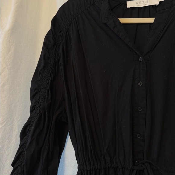 ASTR Black Puff Sleeve Mini Dress - Picture 6 of 8